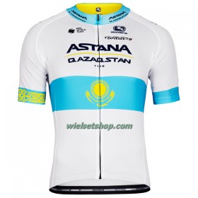 Wielershirt 2022 Astana Qazaqstan Kazachse Kampioenschap - Blauw Wit